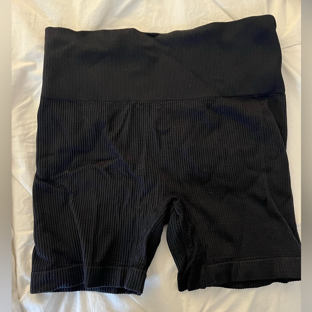 Colsie Black Ribbed Bike Shorts - A Target Brand